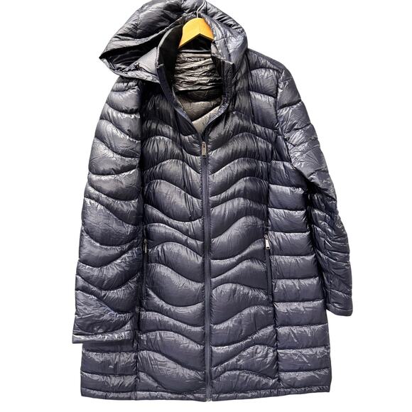 Andrew Marc Coat Womens XXL Blue Packable Lightweight Premium Down Puffer Jacket - Picture 1 of 10